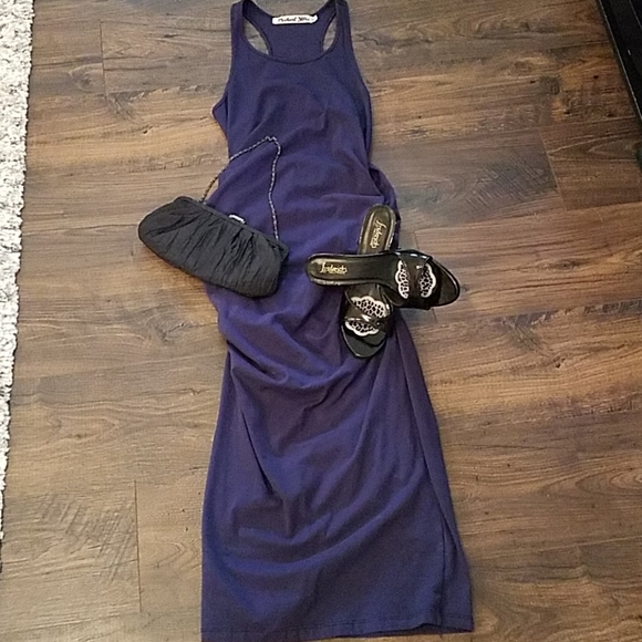 Dresses & Skirts - Michael Stars - Racerback Midi Dress Purple - XL